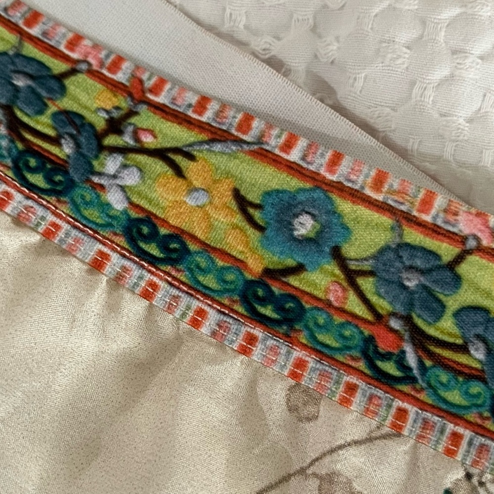Johnny Was Laura Silk Floral Tiered Hem Maxi Skirt - Picture 3 of 9